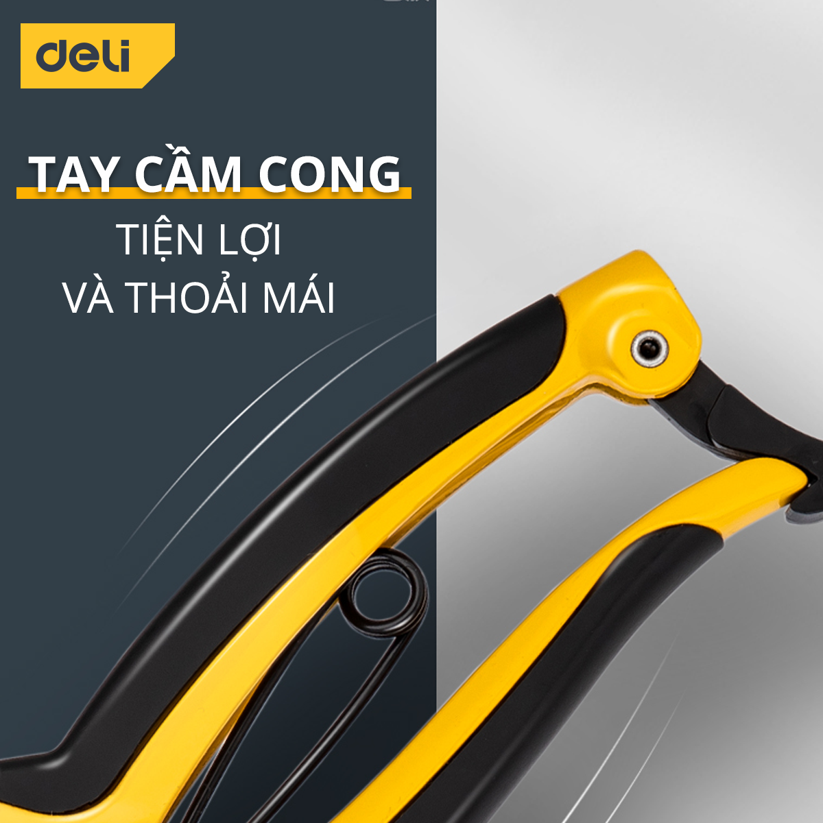 Kéo Cắt Cành Lưỡi Thép Deli Kích Thước 8 Inch, Tay Cẩm Chống Trơn Trượt, Dễ Dàng Sử Dụng DL2770