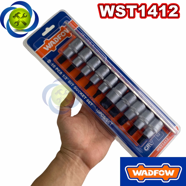 Bộ tuýp 12 chi tiết ra đầu lục giác + đầu sao WADFOW WST1412 chuôi 1/2