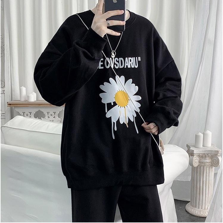ÁO SWEATER NAM NỮ IN HOA CÚC