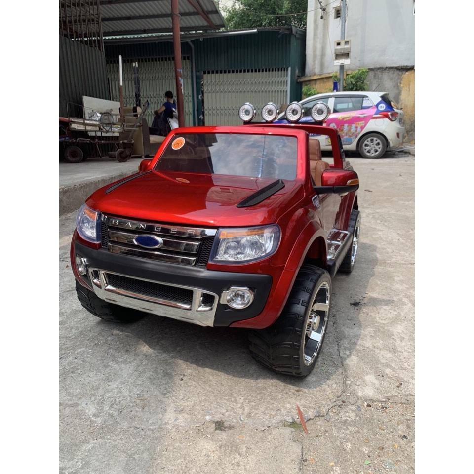 Ô tô xe điện trẻ em địa hình FORD RANGER XLS 2 chỗ 4 động cơ ghế da sơn tĩnh điện ( Đỏ-Đen-Trắng-Xanh)