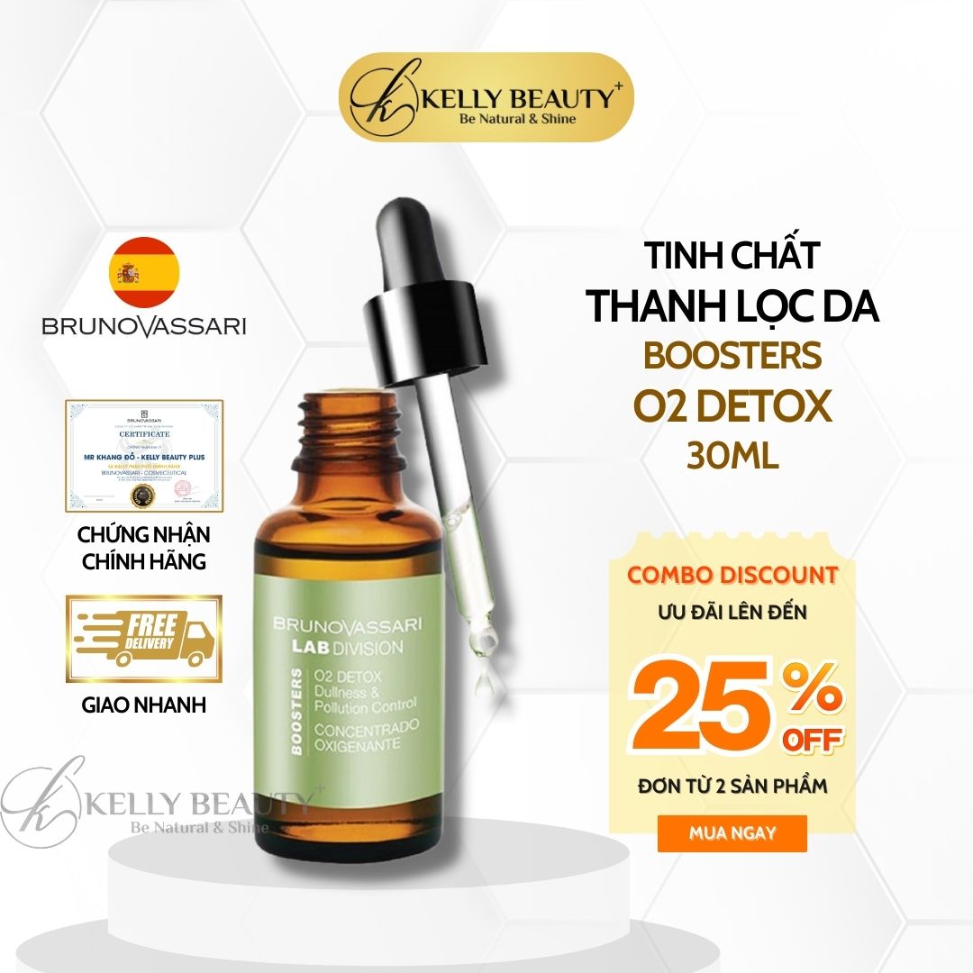 Tinh Chất Thanh Lọc Da Lab Division Boosters O2 Detox -  Bruno Vassari | Kelly Beauty