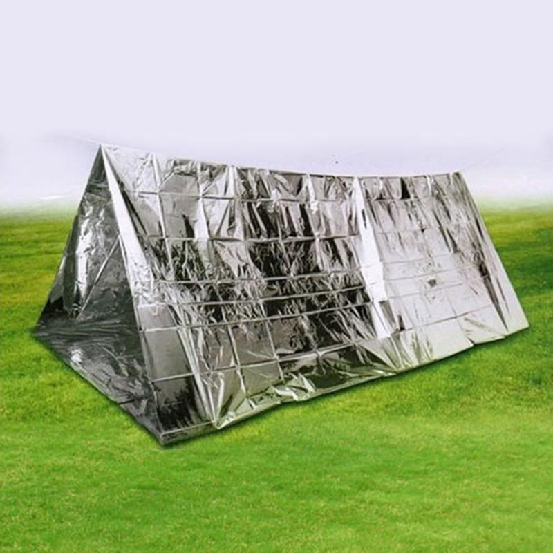 New Outdoor Water Proof Emergency Survival Rescue Blanket Foil Thermal Space First Aid Sliver Rescue Curtain Military Blanket