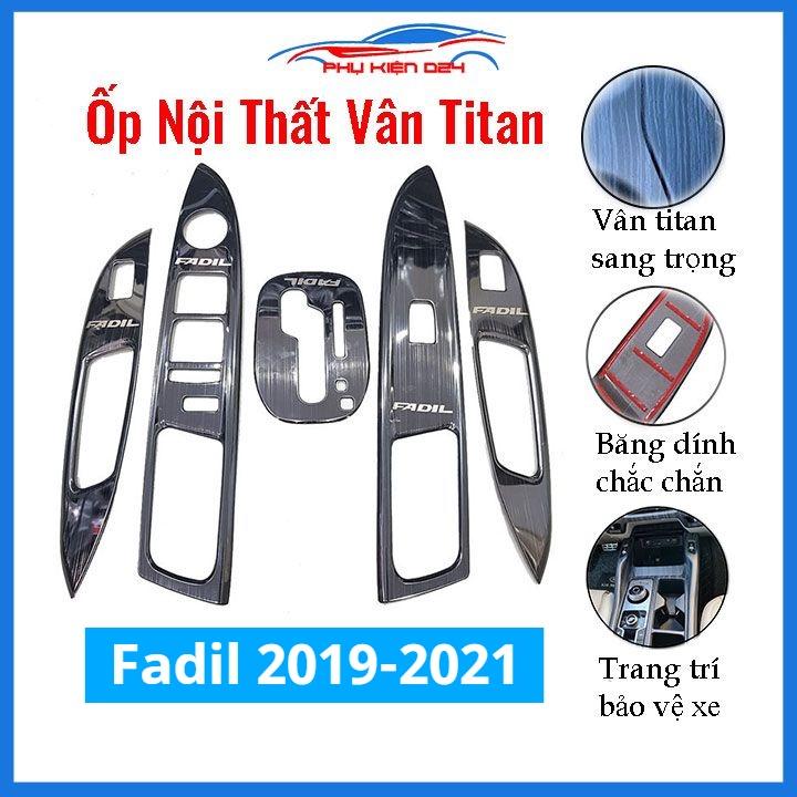 Ốp nội thất Fadil 2019-2020-2021 vân Titan bảo vệ chống trầy xước và làm đẹp xe