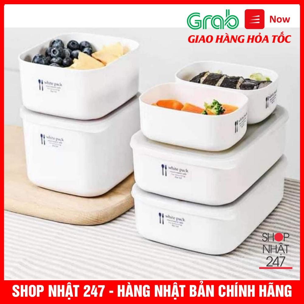 Hộp nhựa đựng thực phẩm White Pack nội địa Nhật Bản