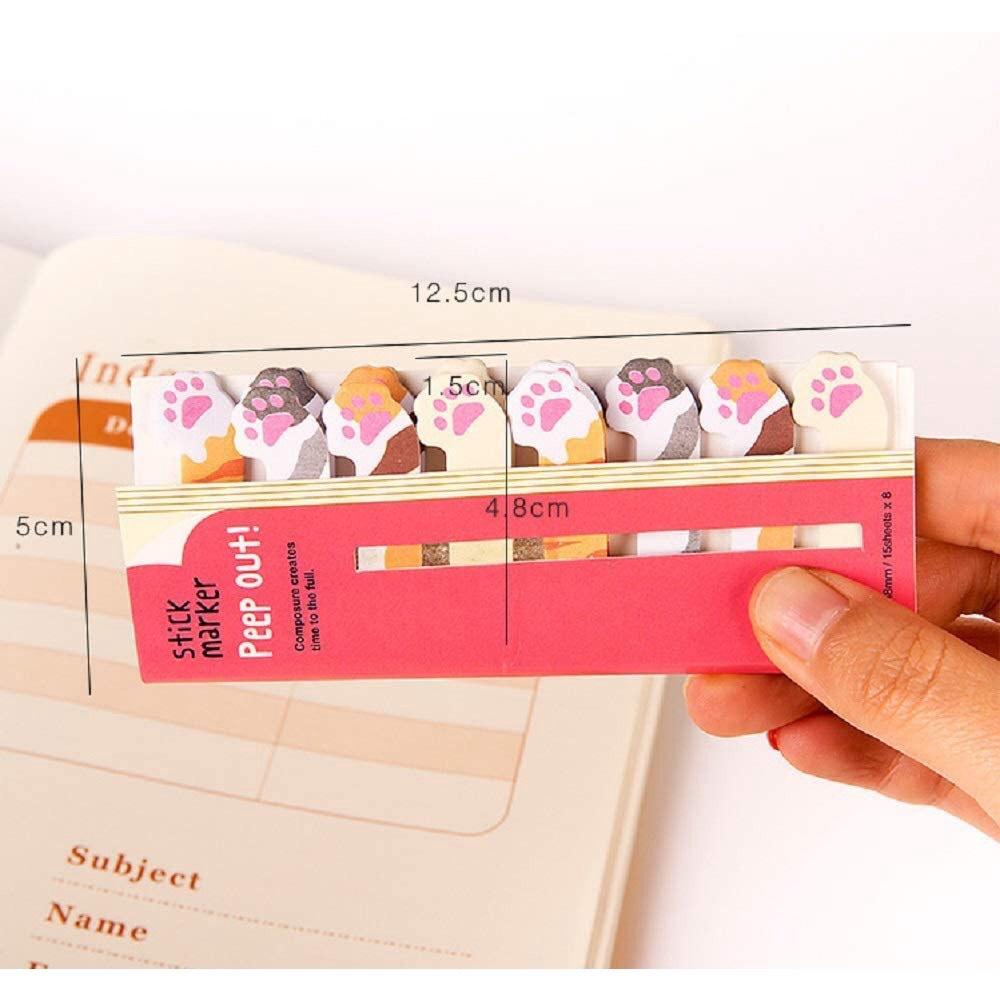 120 Tờ Sticky Note Hình Động Vật - Giấy Kẹp Sách - Đánh Dấu Tab Trang Sách, vở