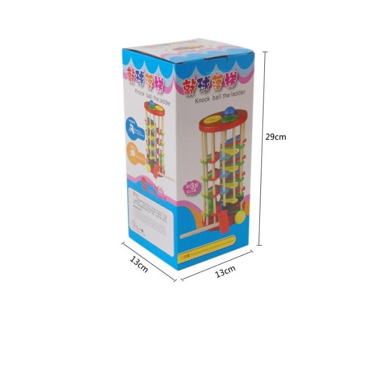Đồ Chơi Gỗ Đập Bóng Lốc Xoáy Cầu Thang