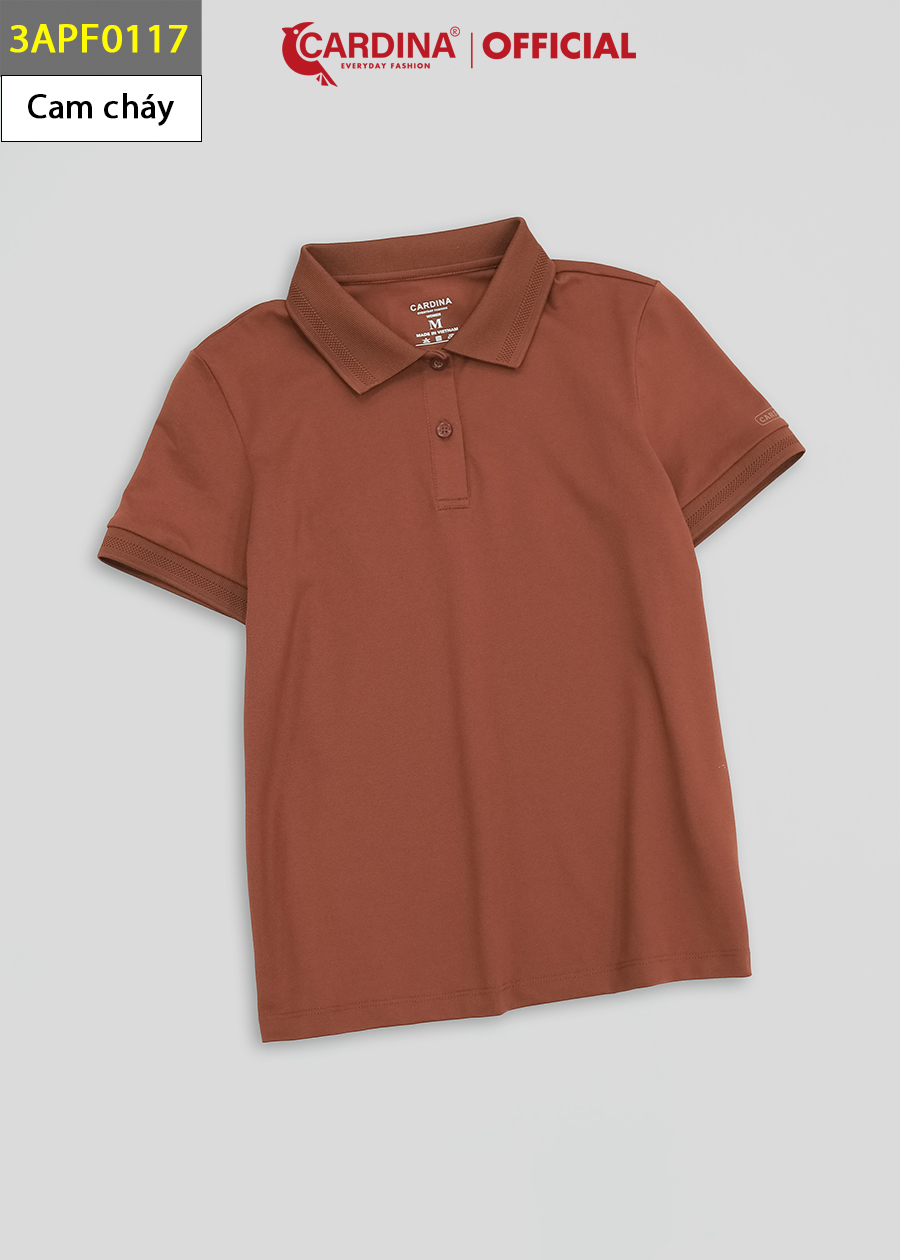 Áo Polo Nữ CARDINA Chất Cotton CVC Cao Cấp Áo Thun Cổ Bẻ Cộc Tay Mềm Mại Thoáng Mát 3APF01