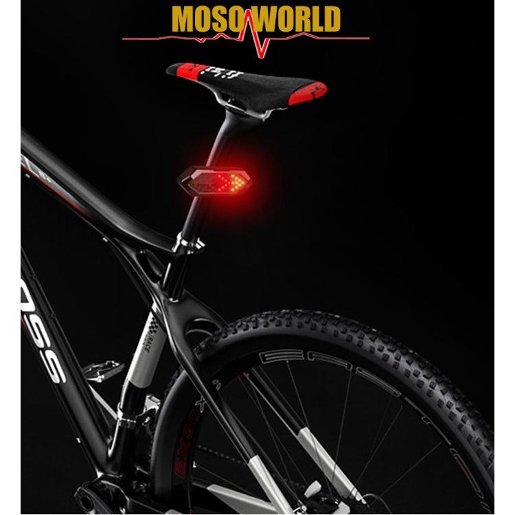 Đèn LED MOSOWORLD 18 bóng không dây chống nước có điều khiển từ xa gắn yên xe đạp