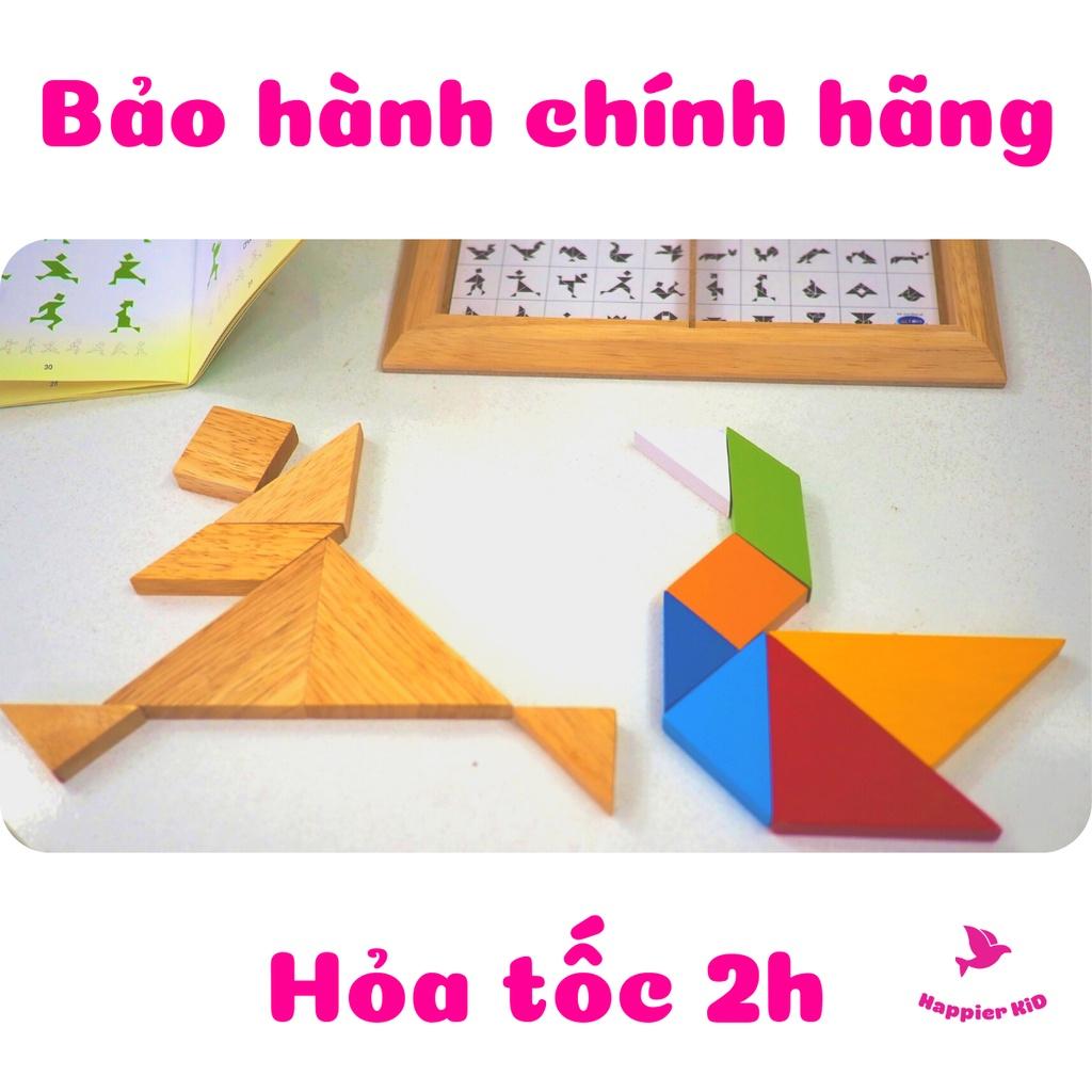 Đồ chơi ghép hình tangram đôi 7 miếng winwintoys - phát triển tư duy - kèm sách hương dẫn