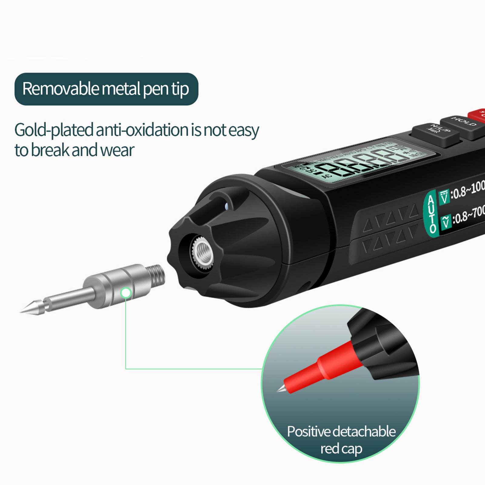 Multimeter Tester 6000 Counts AC/DC Voltage Meter Pen