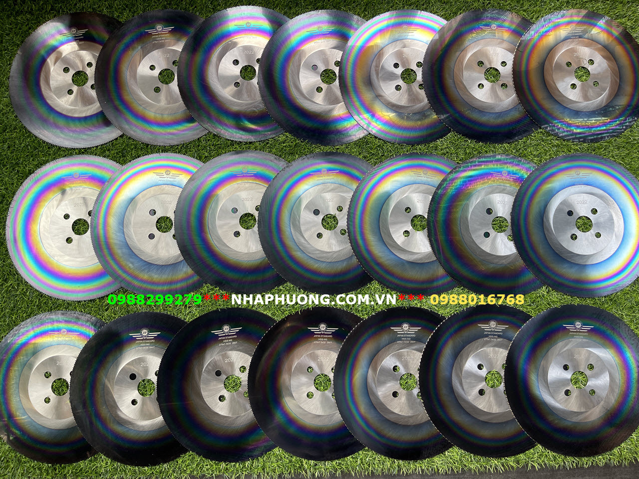 Đĩa Cắt Inox Cầu Vồng 275*1.6 Máy Tua Chậm