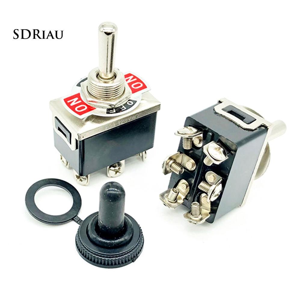 Nút công tắc On/Off AC 15A 125V 3 vị trí dành cho xe hơi DIY