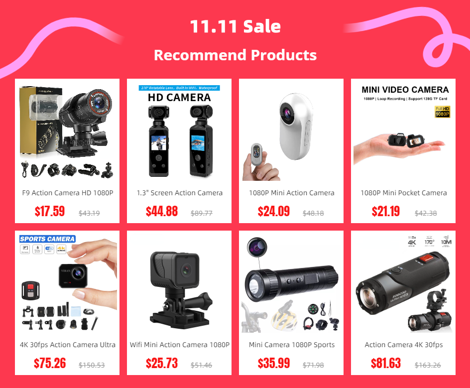 Wifi Mini Camera Hành Động 1080P HD Mũ Bảo Hiểm Xe Đạp Camera Thể Thao DV Không Dây Micro Đầu Ghi Hình Cho Xe Đạp Ô Tô Quay Video Máy Quay Nhỏ