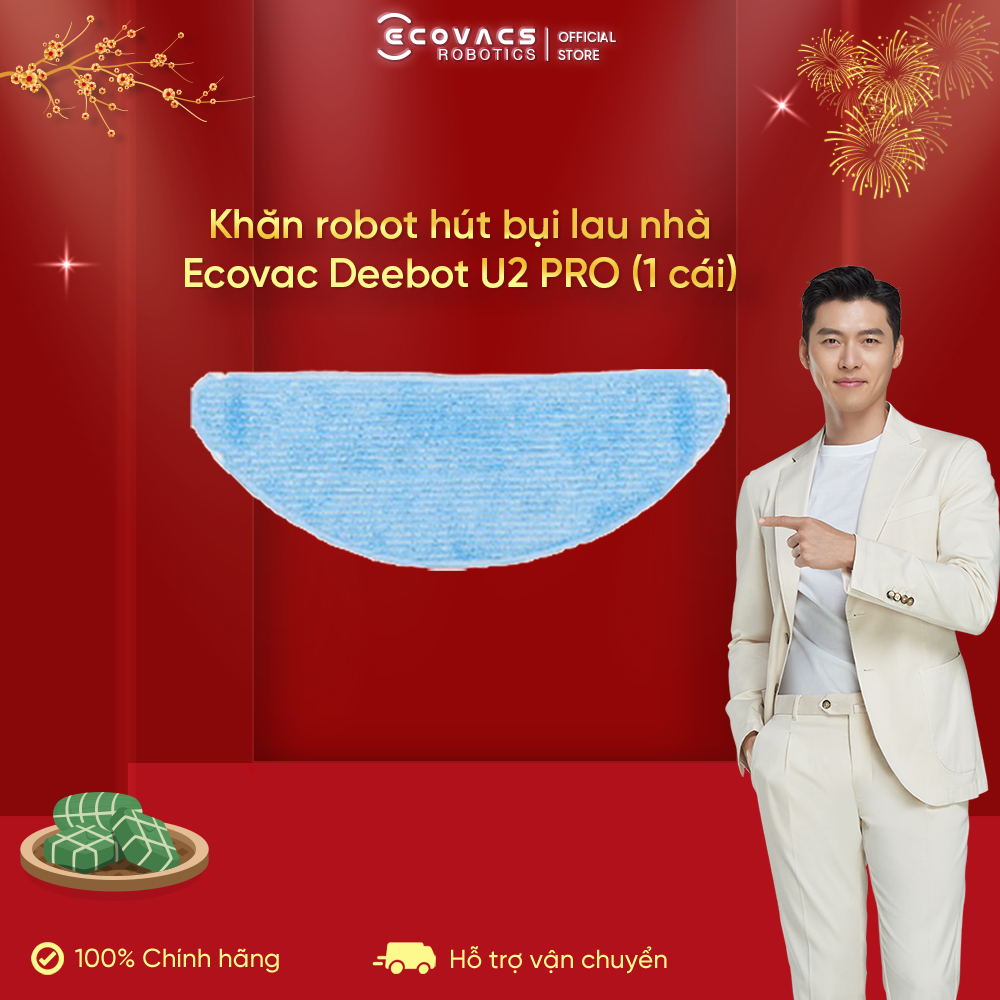 Khăn Deebot Robot Hút Bụi Lau nhà Deebot U2 Pro - Hàng Chính Hãng