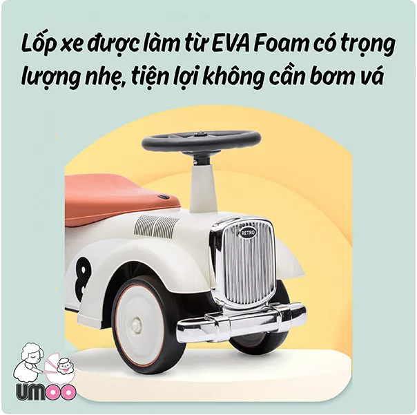 Xe chòi chân Umoo Ô Tô CÓ ĐÈN & NHẠC UM-0289