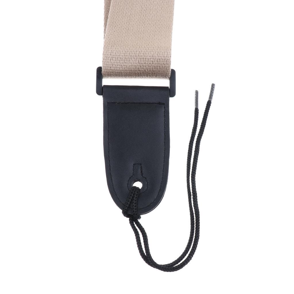 Guitar Neck Shoulder Strap Belt for Wooden Electric Guitar Accessory Khaki