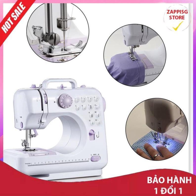 ️ Máy may mini gia đình FHSM 505A Cao Cấp, Phiên Bản Mới 12 Kiểu May- Lựa Chọn Hàng Đầu