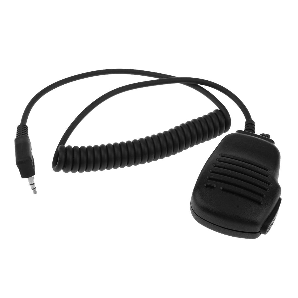 2 Pin PTT Speaker Shoulder Microphone Walkie Talkie Micphone For Baofeng BF