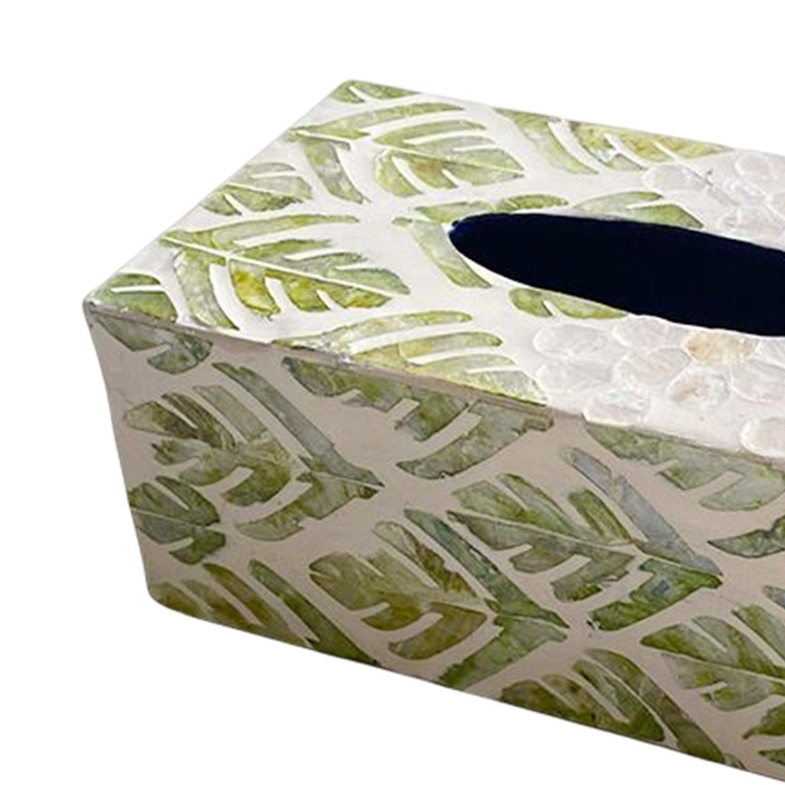 Tissue Box Cover Dispenser Tissue Holder Case Napkin Holder Facial Tissue Box for Kitchen