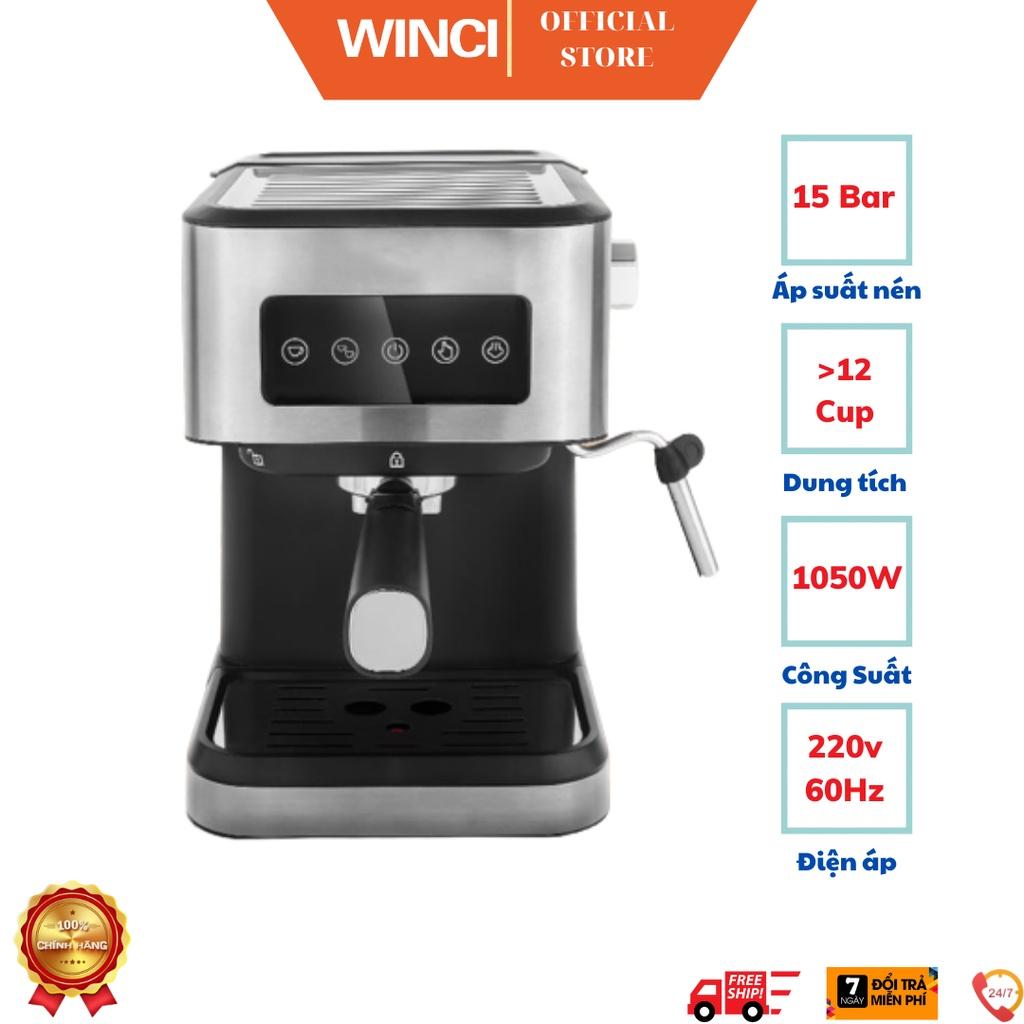 Máy pha cafe tự động Espresso, cafe sữa, cafe bọt WINCI-KF3000, Hàng Nhập Khẩu.