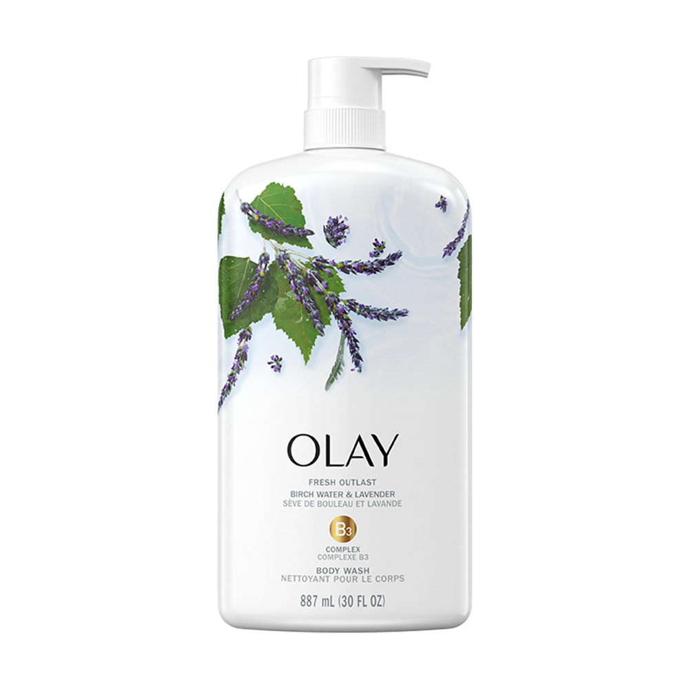 Sữa tắm Olay Body Wash Fresh Outlast - Purifying Birch Water &amp; Lavender 887ml