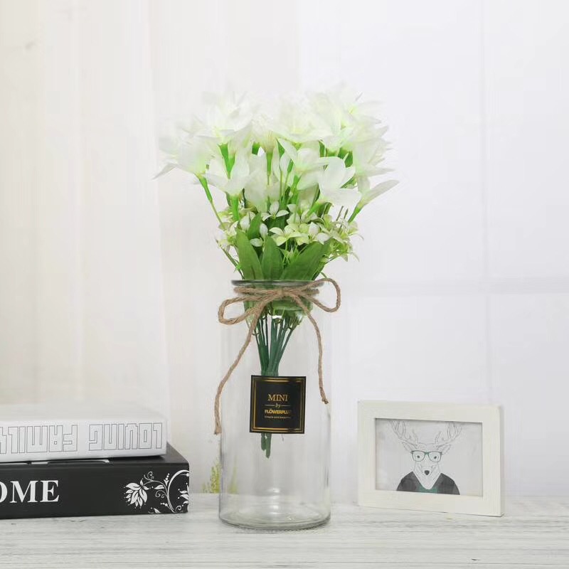 Bình bông lọ hoa thủy tinh ống để bàn cao cấp hình trụ cắm hoa trang trí phòng khách nhà cửa nhiều mẫu