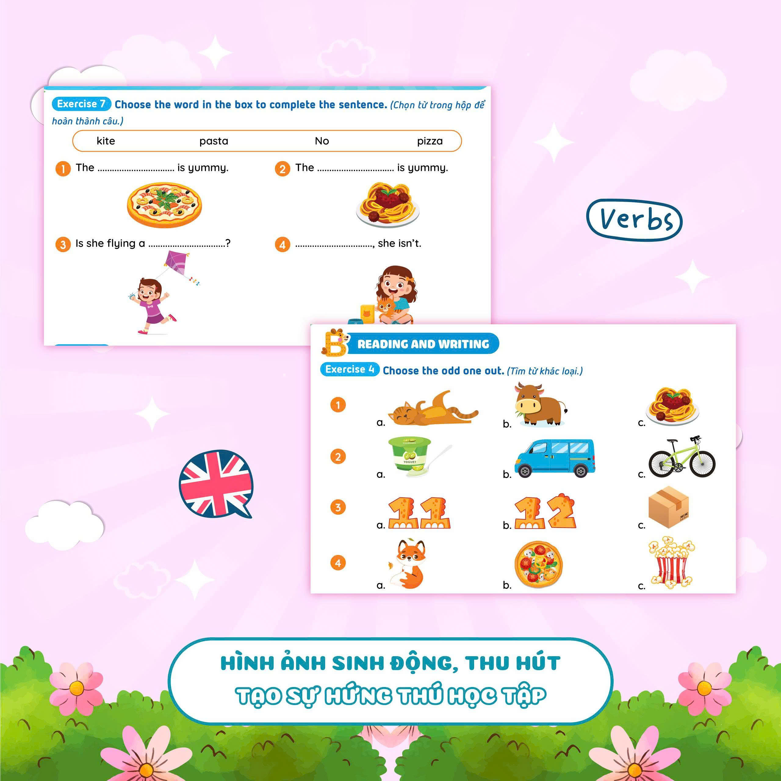 Combo Phiếu Ôn Hè Toán - Tiếng Việt - Tiếng Anh Lớp 2 (3 Cuốn)