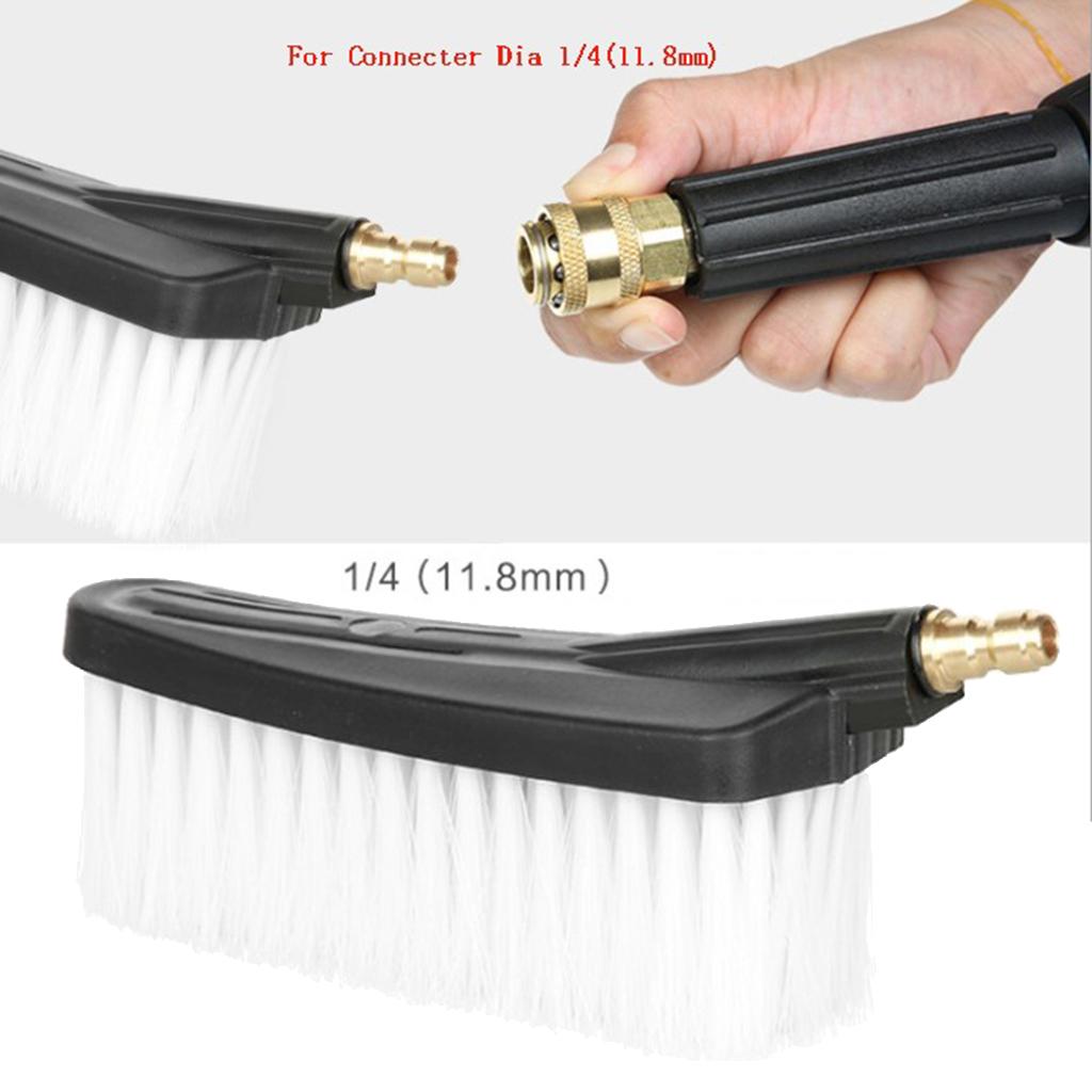 Spraying Car Cleaning 1/4'' Connector Triangle Soft Brushes Replacements