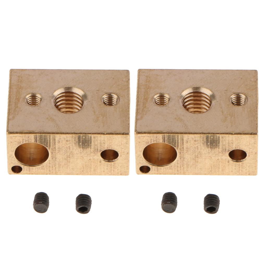 Sunnimix Đồng V6 Nóng Chặn Cho 3D Máy In Phần Giàn Phơi Hotend Nhiệt Khối 2 Chiếc