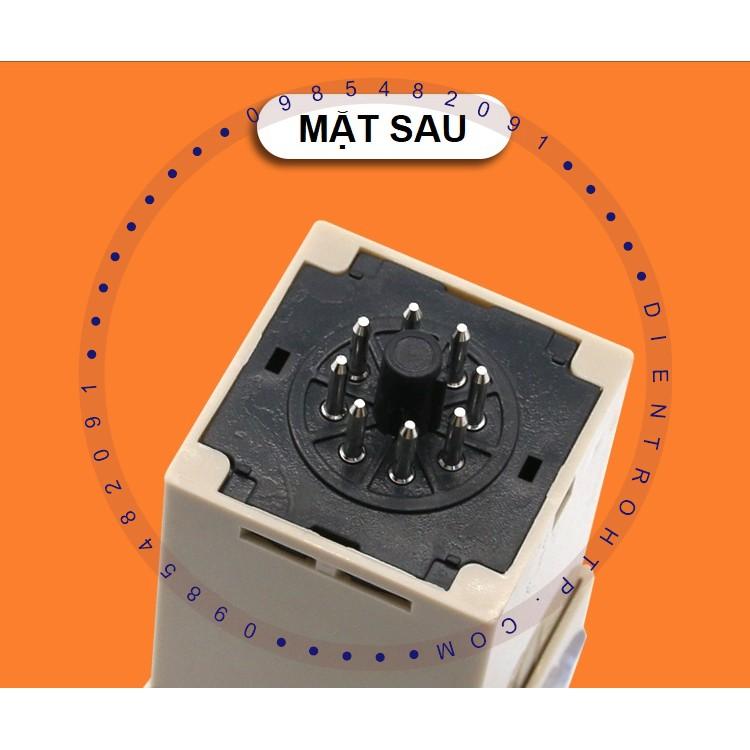 Timer DH48 SS - DH48 1Z - DH48 2Z loại xịn, đồng hồ hẹn giờ thiết bị, rơ le thời gian (đã gồm đế)