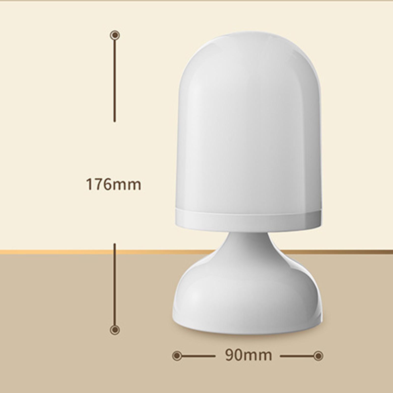 LED Night Light Voice Control Lamp USB Rechargeable Timer for Home