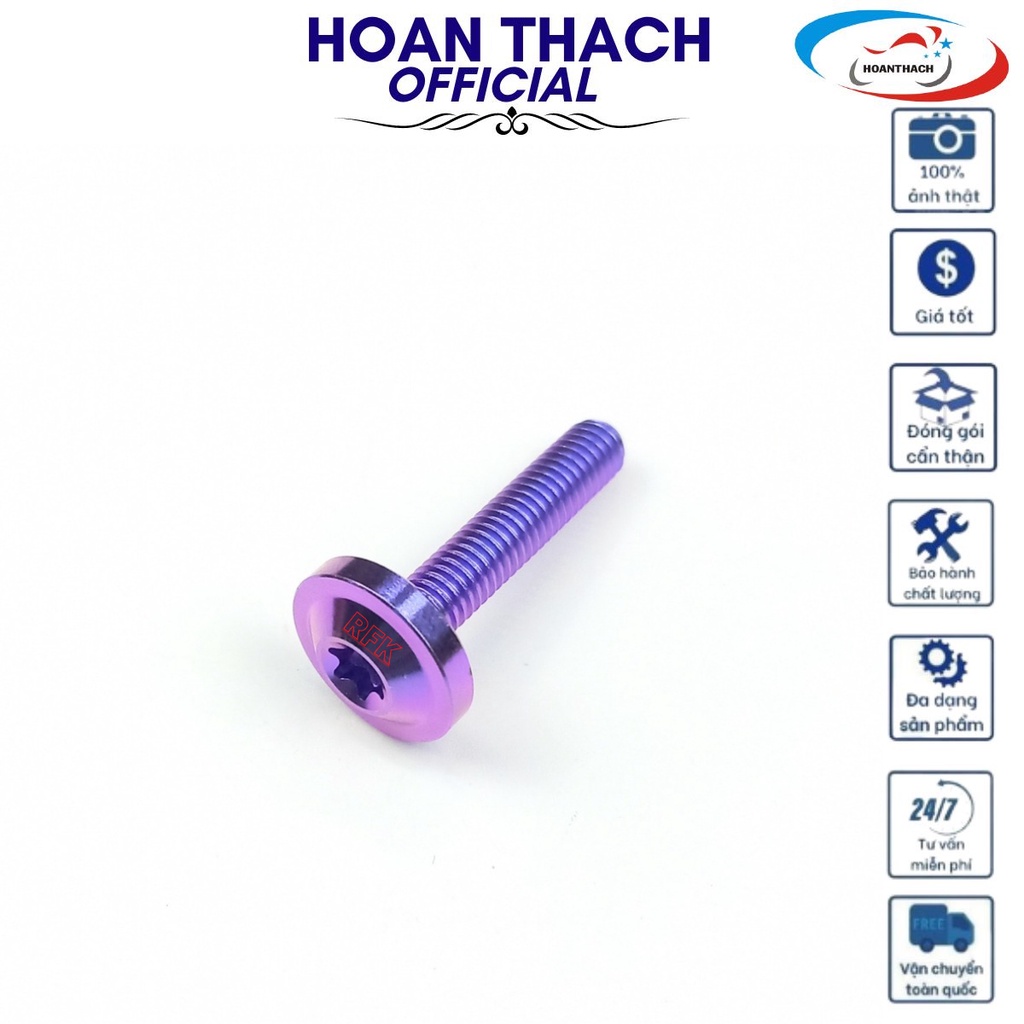 Ốc Gr5 Titan Dù 6L30 Tím dùng cho nhiều dòng xe SP010427