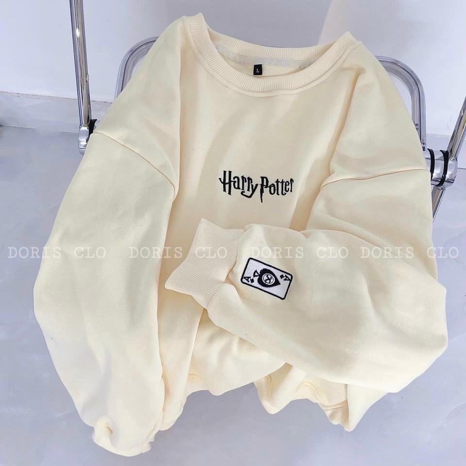 Áo Sweater Nỉ Bông HARRY POTTER Form Rộng Unisex Nam Nữ Ulzzang, Áo Sweater Tay Dài SWEEDER Vải Nỉ Bông Form Rộng Ulzzang Unisex