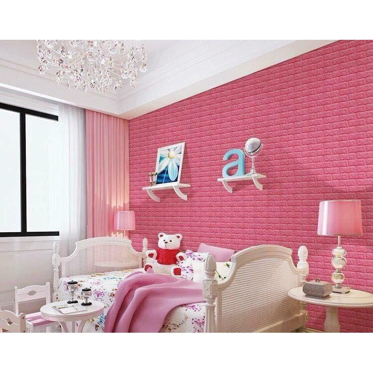 COMBO 10 Miếng xốp dán tường 3D giả gạch khổ lớn