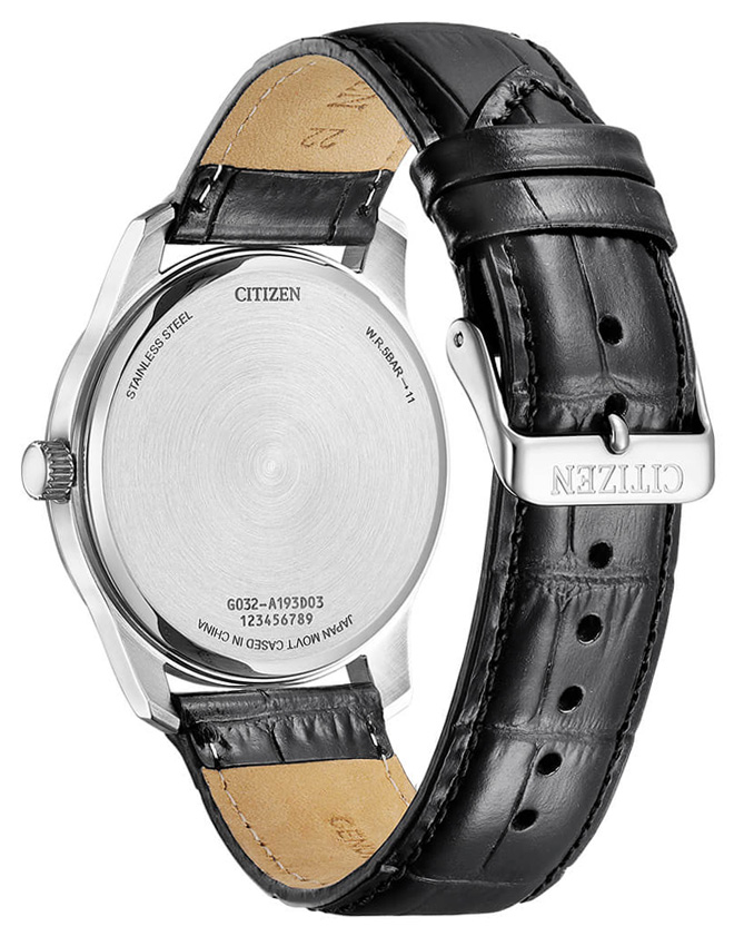 Đồng Hồ Nam Citizen Pin-Quartz Dây Da BH5001-05H - Mặt Xám Đen (42mm)