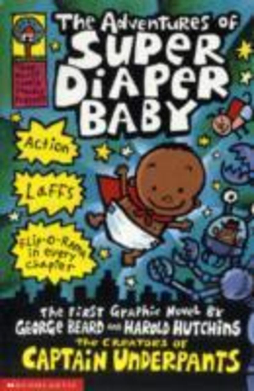 Sách - The Adventures of Super Diaper Baby by Dav Pilkey
