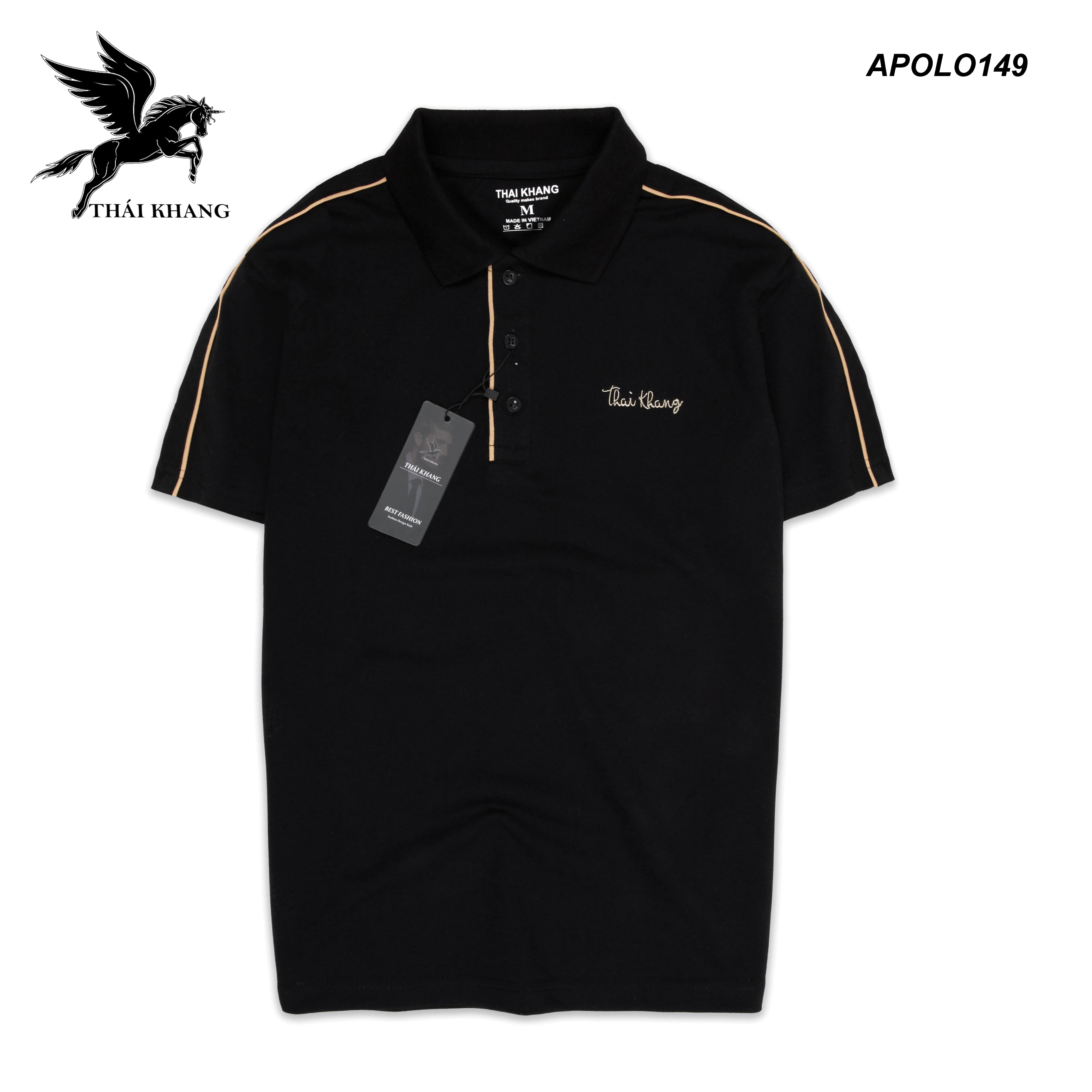 Áo thun polo nam tay ngắn vải cá sấu nhập khẩu mịn mặc thoải mái THÁI KHANG APOLO14