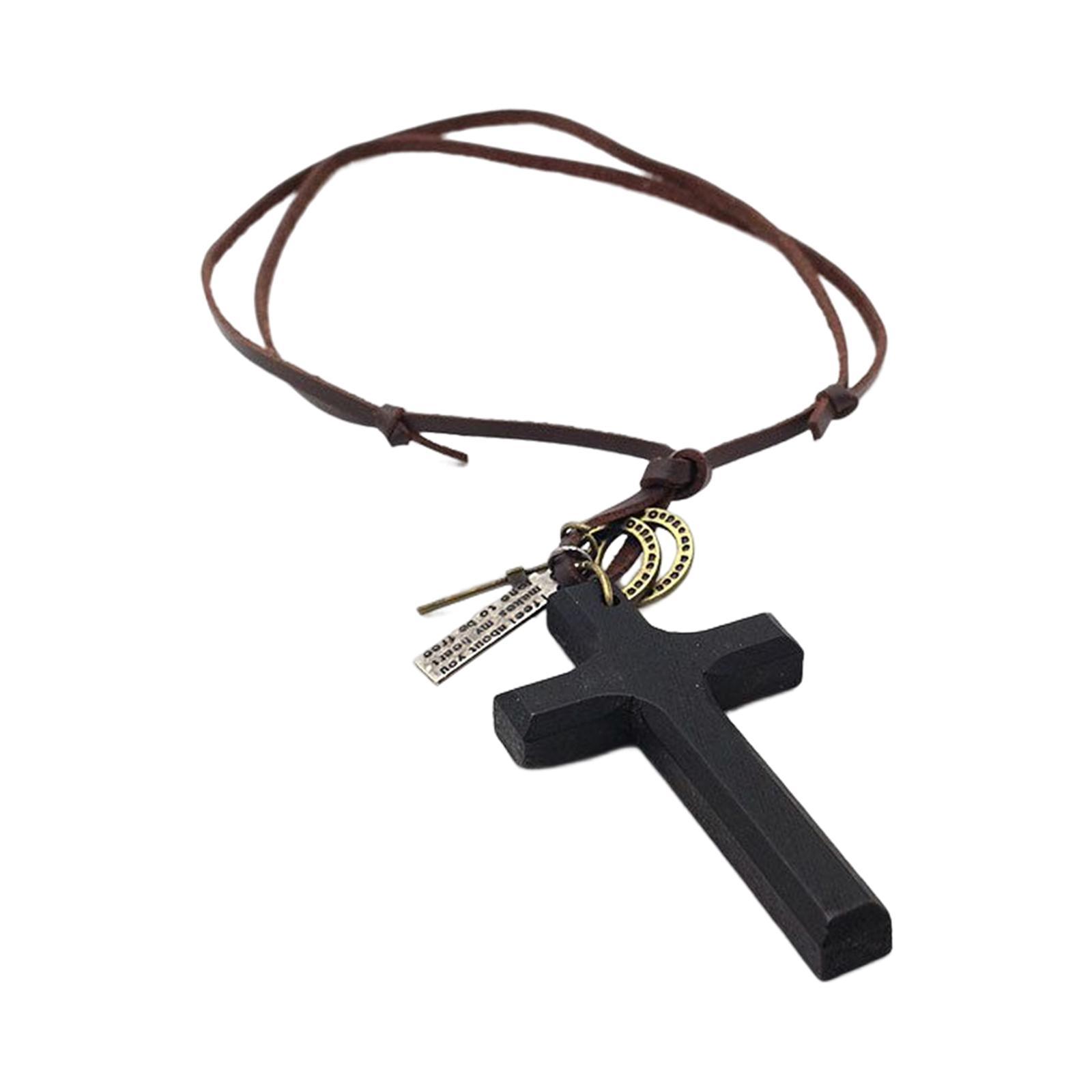 Cross Pendant Necklace Accessory Faith Cross Pendant Necklace for Valentines Day