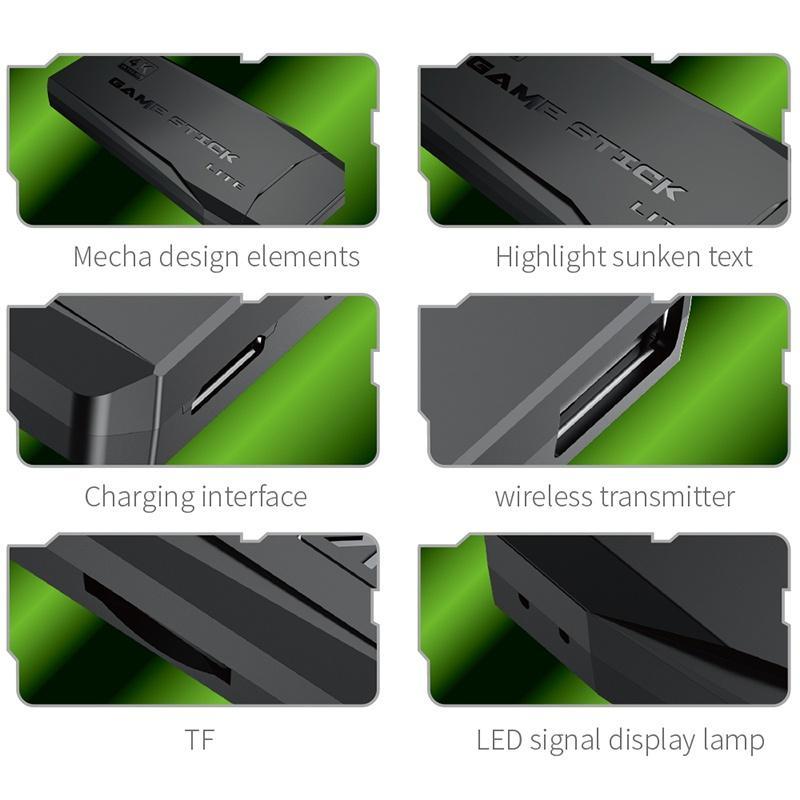 Máy Chơi game 4K HD TV Với Điều Khiển Không Dây Tích Hợp 10,000 Trò Chơi Cổ Điển