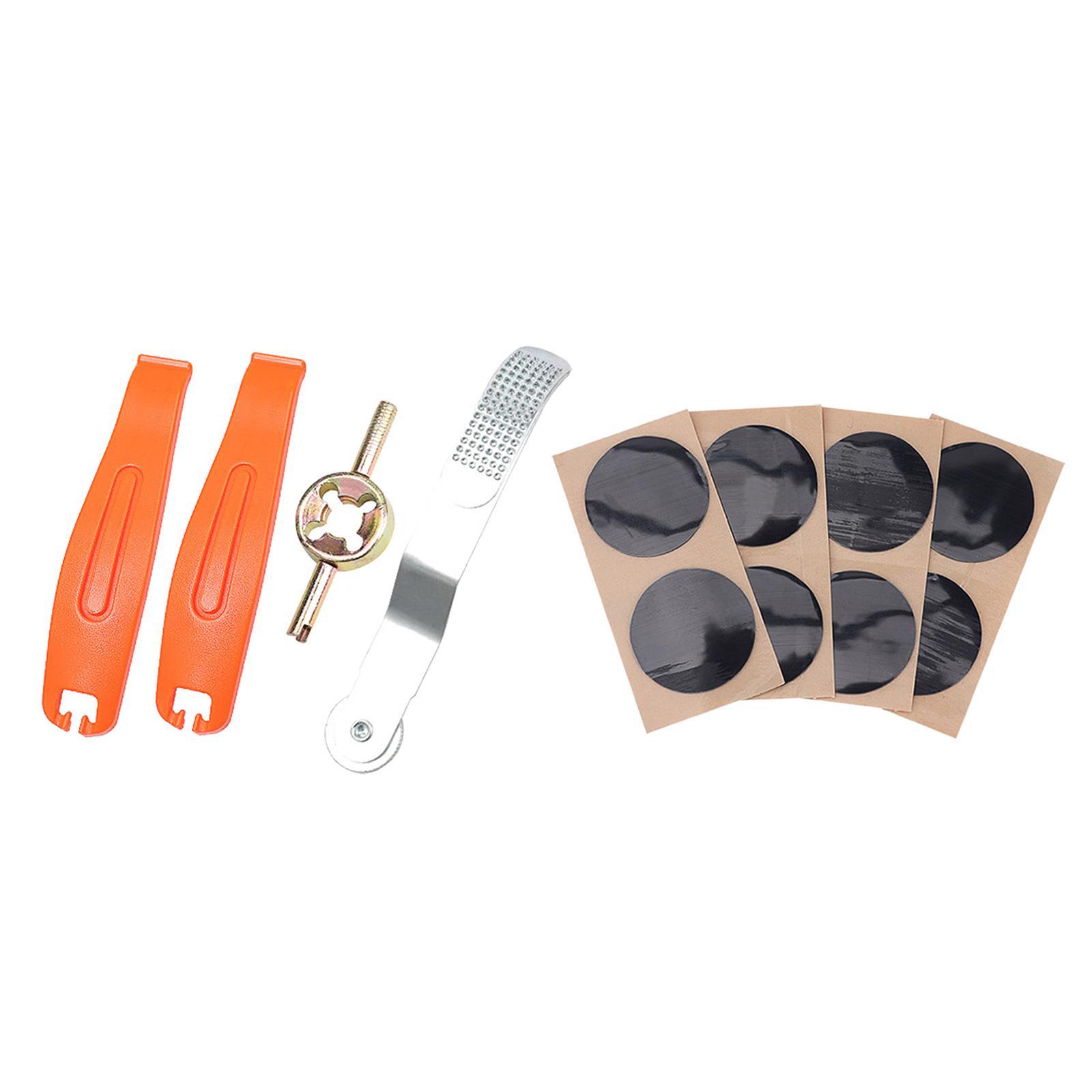 Bike Puncture Repair Tools Tire Patch Handy Maintenance Set Patch File Lever
