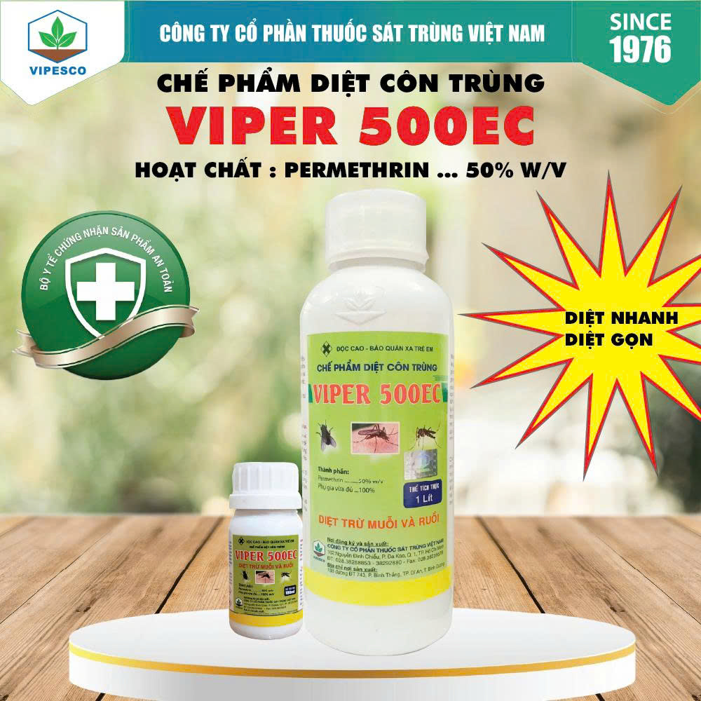 VIPER 500EC (1 lít) - DIỆT TRỪ MUỖI VÀ RUỒI