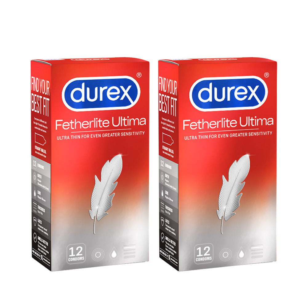 Combo 2 hộp Bao cao su Durex Fetherlite Ultima 12 Bao