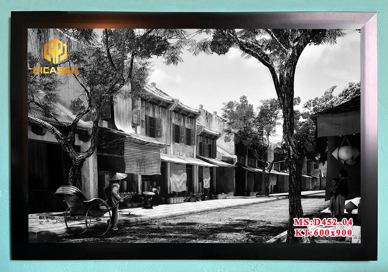 Tranh kính cường lực Phố cổ Hà Nội D4502 01