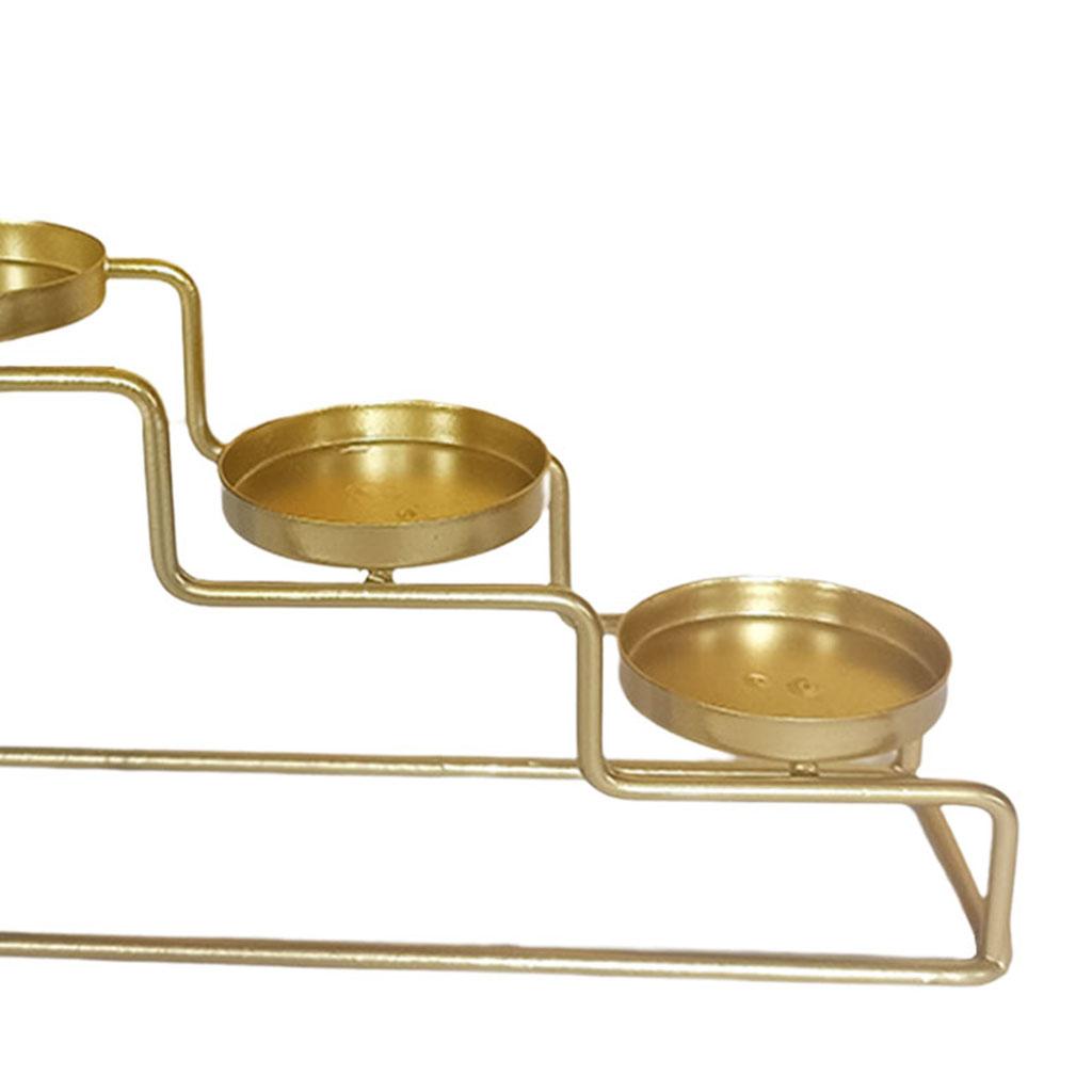 Metal Candlestick Candle Holder Home Table Dinner Ladder Candle Stick Stand