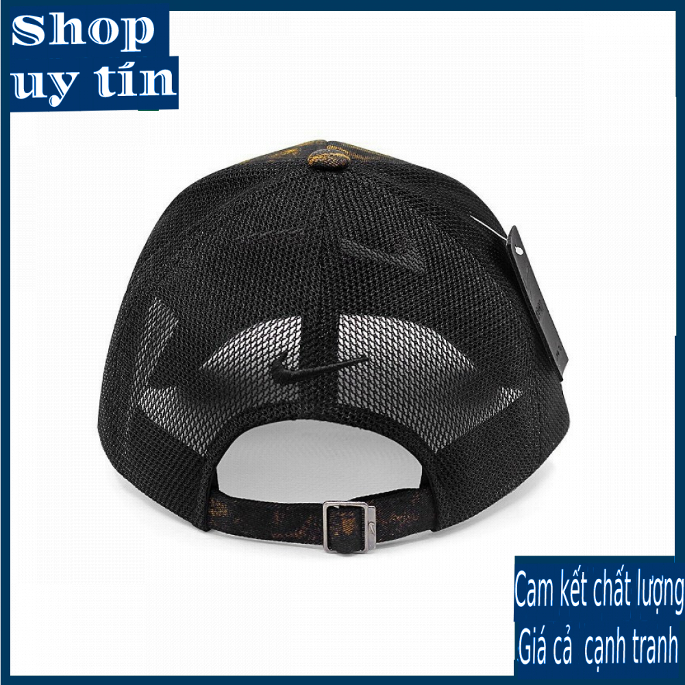 [ Miễn ship / giảm giá ] MŨ NÓN LƯỠI TRAI NAM NỮ ĐEN CAM LOANG PHỐI LƯỚI CAO CẤP