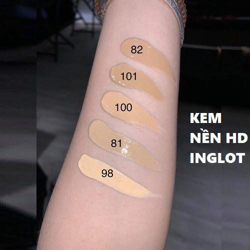 Kem nền Inglot Face High Definition Perfect Coverup Foundation (35ml)