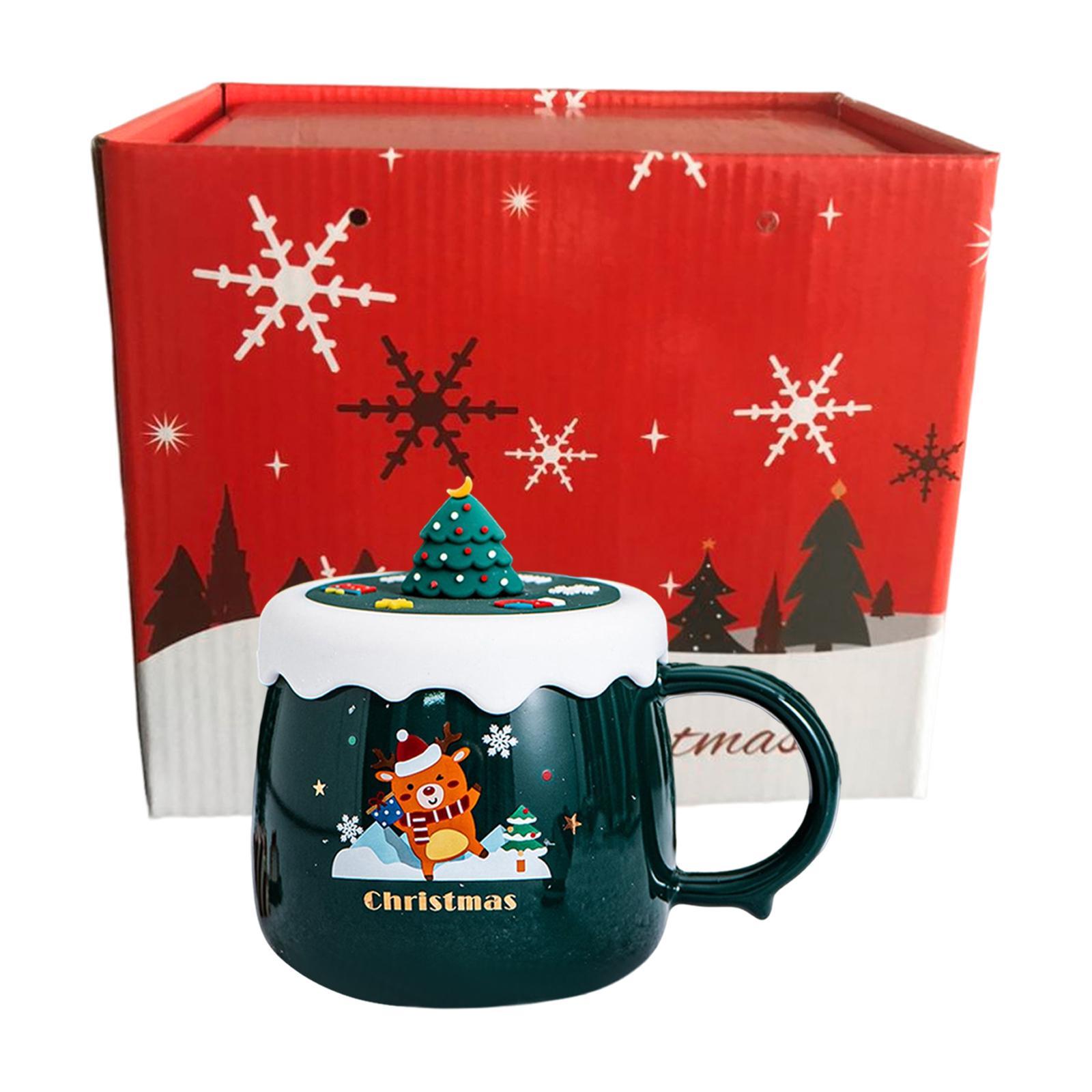 Christmas Themed Coffee Mugs Milk Juice Mug 430ml for Home Wedding Birthday