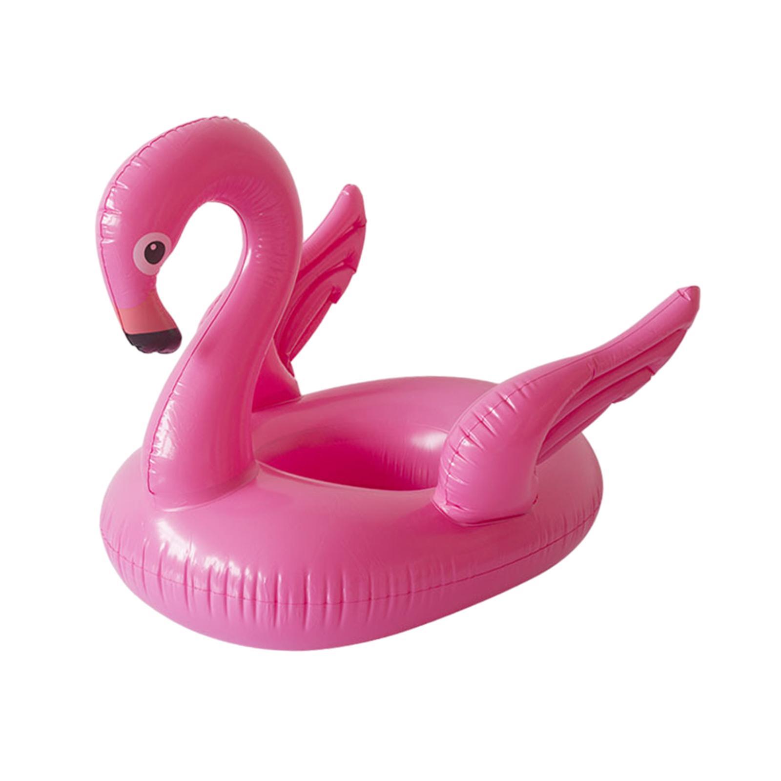 Kids Swimming Pool Floats Cute with Seat Swimming Rings for Children Child Summer - Flamingo