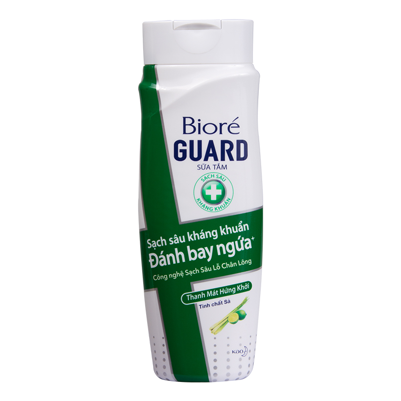 Sữa Tắm Sạch Sâu Kháng Khuẩn Thanh Mát Hứng Khởi Biore Guard 220g