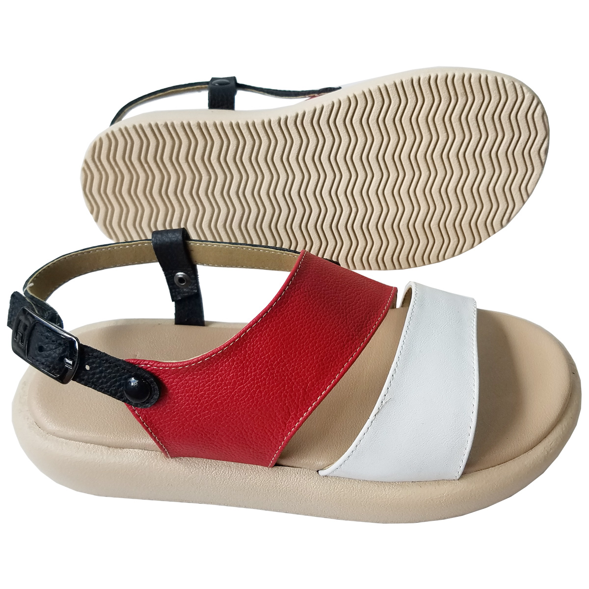 Giày Sandal Nữ Da Bò Thật BIGGBEN Cao 4 Phân SDN112